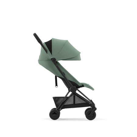 Cybex Coya Wózek Spacerowy Rama Matt Black Leaf Green + Cybex Coya Moskitiera Black