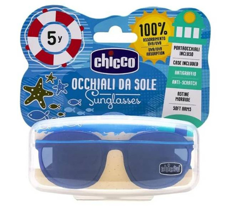 Chicco Okulary Przeciwsłoneczne 5 lat + Boy Niebieskie