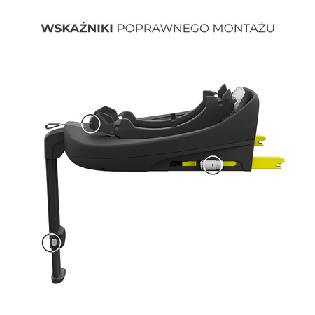 Kinderkraft Zestaw 3w1 Endura Safe Modular System Fotelik Samochodowy 0-36 kg Beżowy