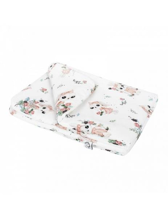 Bambusowa Kołderka Romantyczny Królik rozmiar 100x135 cm