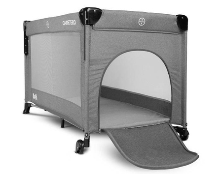 Caretero Esti Łóżeczko Turystyczne z Opuszczanym Bokiem Graphite