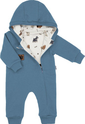  Nicol Kombinezon niemowlęcy pajac dresowy z podszewką dla chłopca R.62