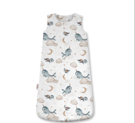 Waldin Śpiworek 2.5 TOG Wieloryby Białe Rozmiar M
