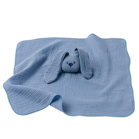 NATTOU Bawełniana Przytulanka Lapidou 44 x 44 cm, jasnoniebieska