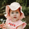 Eevi Strawberry & Love Kapelusz Muślinowy dla Dziecka Różowy S