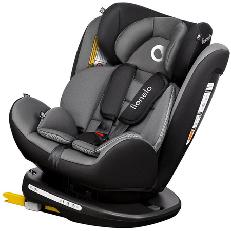 Lionelo Bastiaan 360° Fotelik Samochodowy 0-36kg Grey/Black