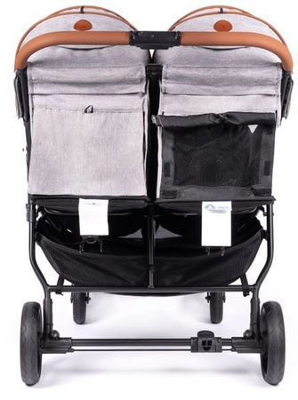 Coletto Enzo Twin Wózek Spacerowy Bliźniaczy Dark Grey