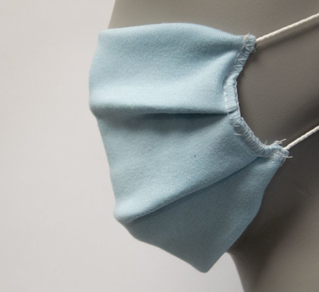 Maseczka Ochronna Wielorazowa Dla Dorosłych 100% Bawełna Niebieska 20 szt.