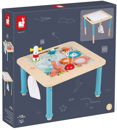 Janod Drewniany Progresywny Stolik Aktywizujący 18 M+