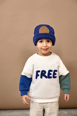 Lassig Bluza z bawełny organicznej GOTS Little Gang Free milky 4-6 lat