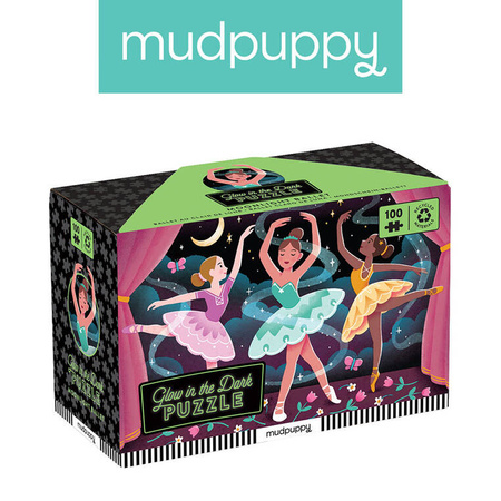 Mudpuppy Puzzle świecące w ciemności Balet w blasku księżyca 100 elementów 5+