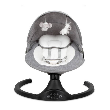 Kidwell LUXI Leżaczek Bujaczek Elektryczny 2w1 Dark Melange / Black