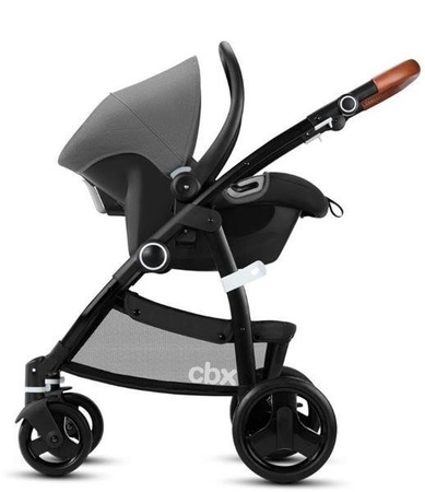 Cybex Cbx Leotie Lux Wózek Głęboko-Spacerowy + Aton Fotelik Samochodowy 0-13 kg Jeansy Blue