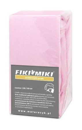 Prześcieradło Jersay 160/80 Różowe