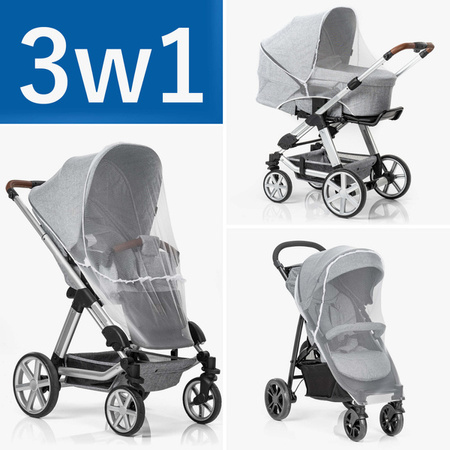 Reer Moskitiera do Wózka, Gondoli, Spacerówki 3w1 Biała