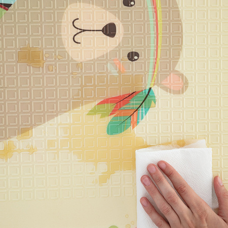 Petite&Mars Dwustronna, Składana Mata do Zabawy Campy Elephant&Fox