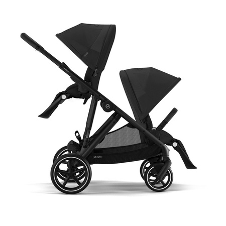 Cybex Gazelle S Wózek Spacerowy Bliźniaczy Rama Czarna Moon Black