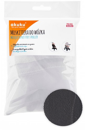 Akuku Moskitiera uniwersalna na wózek Biały