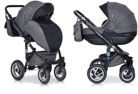 Riko Brano Wózek Głęboko-Spacerowy 2w1 Carbon