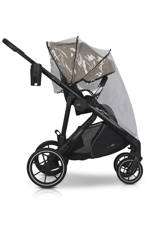 Easy Go Duoflex Wózek Głęboko-Spacerowy Bliźniaczy Rok po Roku Savana Beige 1 Siedzisko 1 Gondola