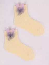 Yoclub! Skarpety Dziewczęce z Aplikacją Model 10 20-22 EUR