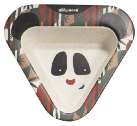 Deglingos Zestaw Bambusowy Panda Talerzyk Miseczka