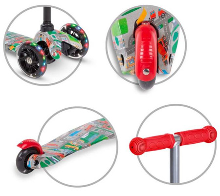 Kidwell Uno Hulajnoga Balansowa Trójkołowa City