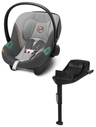 Cybex Aton S2 i-Size Fotelik Samochodowy 0-13kg Lava Grey 2023 + Cybex Baza One Isofix