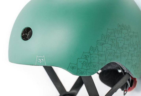 Scootandride Kask z Odblaskami XXS-S dla Dzieci 1-5 Lat Forest Owl
