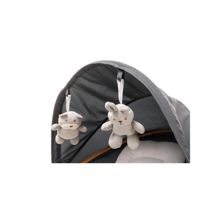 4BABY Rock'n Relax Leżaczek Bujaczek Grey