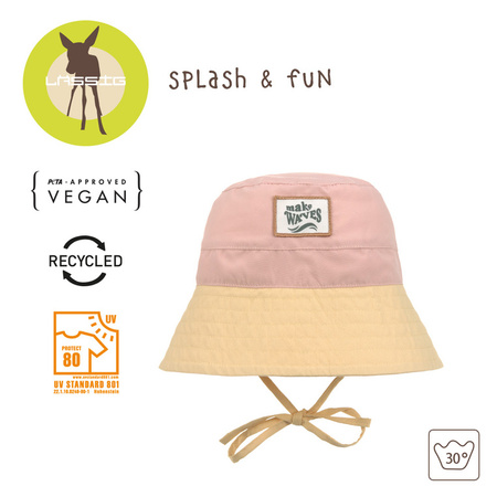 Lassig Kapelusz rybacki z filtrem UV80 Splash & Fun vanilla/peach, rozm. 50/51