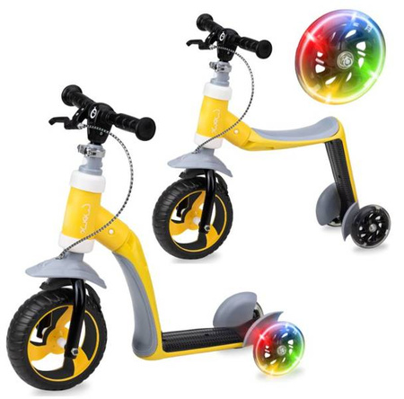 Momi Elios 2w1 Hulajnoga Jeździk Żółty