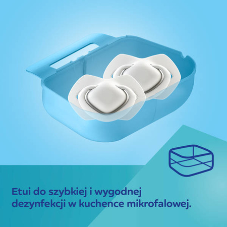 Canpol Babies Smoczek Silikonowy 18+m Sleepy Koala 2 szt. 22/660_blu Blue