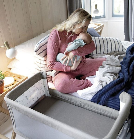 Joie Roomie Glide Łóżeczko Dostawne Foggy Gray