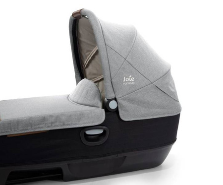 Joie Signature Calmi R129 Gondola z Możliwością Montażu W Samochodzie Carbon + Joie i-Base Encore Baza Obrotowa