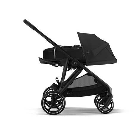 Cybex Gazelle S Wózek Spacerowy Bliźniaczy Rama Czarna Moon Black