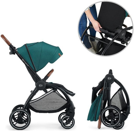 Kinderkraft Evolution Wózek Spacerowy + Cocoon Midnight Green