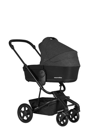 Easywalker Harvey 2 Wózek Głęboko-Spacerowy Night Black (zawiera stelaż, siedzisko z budką i pałąkiem)