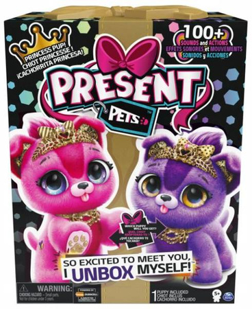 Present Pets Interaktywny Piesek Błyszcząca Księżniczka