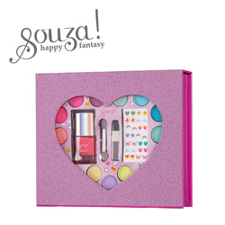 Souza! Szkatułka z kosmetykami do makijażu dla dzieci zestaw 14 el. Serce