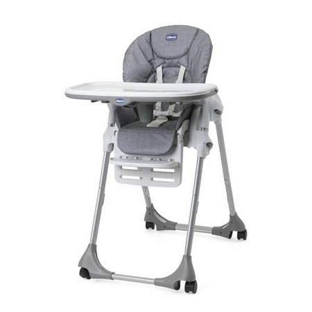 Chicco Krzesełko Do Karmienia Polly Easy 4 Koła Grey Melange