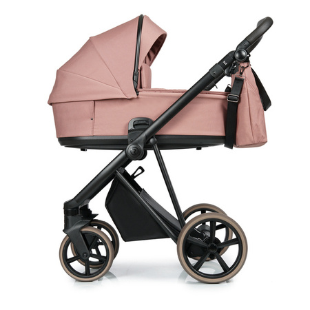 Roan Ivi 2.0 Vintage Wózek Głęboko-Spacerowy Lobster + Cybex Aton B2 i-Size Fotelik Samochodowy 0-13kg + Baza One Volcano Black