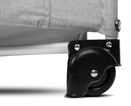 Caretero Esti Łóżeczko Turystyczne z Opuszczanym Bokiem Grey