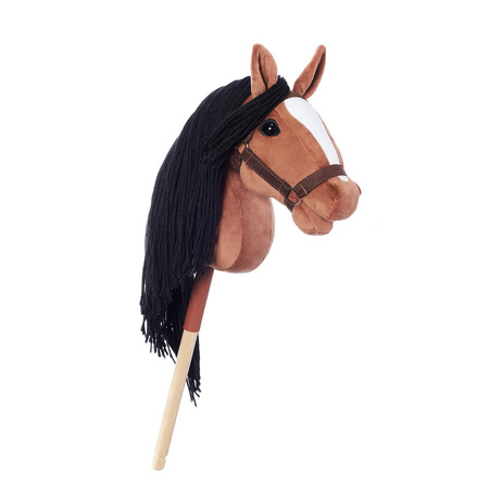 Hoppihorse Koń na Kiju Hobby Horse A4 Ciemny Brąz 64cm