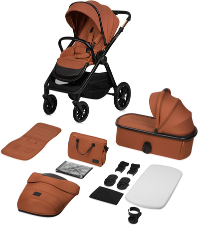 Lionelo Layla Wózek Głęboko-Spacerowy Brown Rust