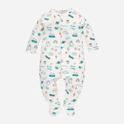 Pinokio Orange Flip Overall Pajacyk Rozmiar 68 Ecru