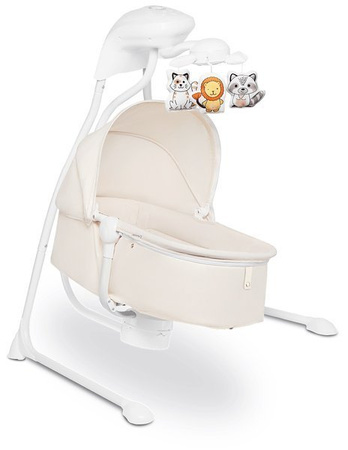 Lionelo Henny Leżaczek Bujaczek Huśtawka (beige)