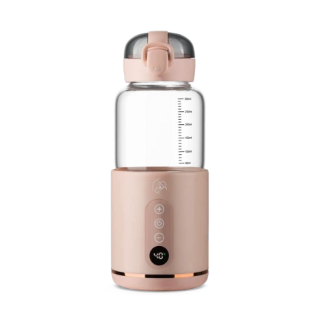 MyBabyBottle Przenośny Podgrzewacz do Butelek, Wody i Mleka dla Dzieci - Różowy