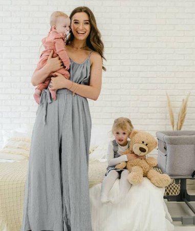 Espiro Cloud Łóżeczko Dziecięce 07 Grey Center