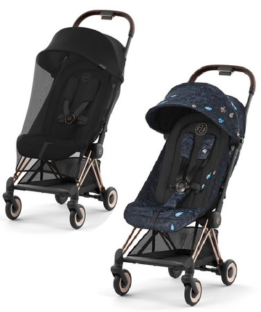 Cybex Coya Wózek Spacerowy edycja Fashion Jewels of Nature + Cybex Coya Moskitiera Black